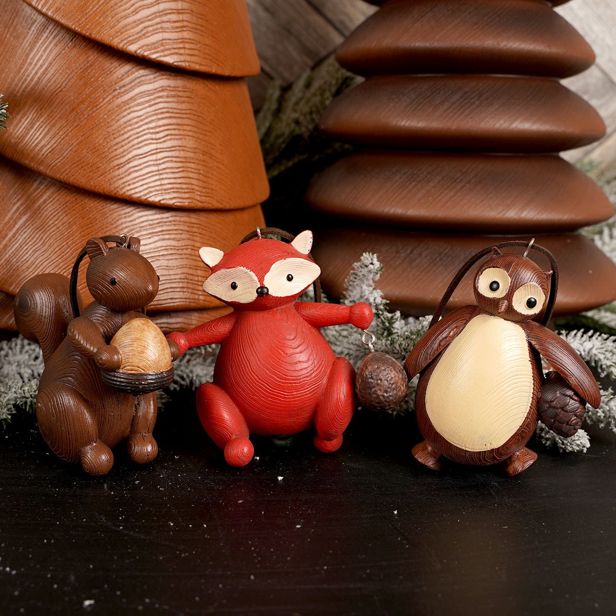 Woodland Animals Christmas Ornaments
