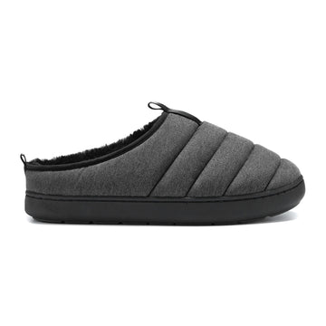 SEATON | INSULATED PUFFER SLIPPERS, GREY