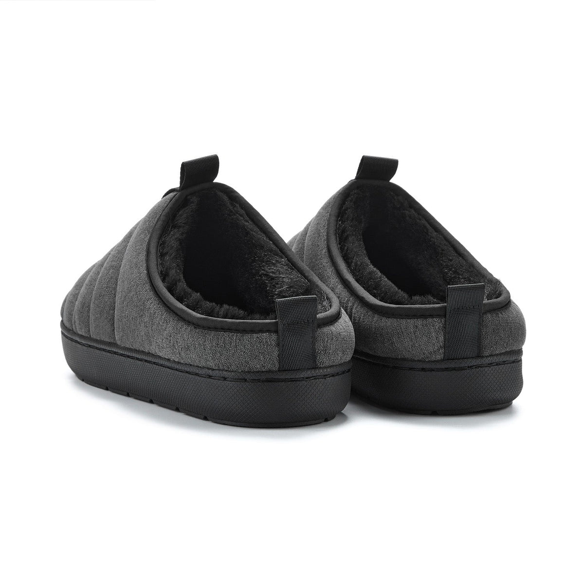 SEATON | INSULATED PUFFER SLIPPERS, GREY