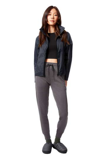 LUNA | WOMEN'S JOGGER PANTS, DARK GREY HEATHER