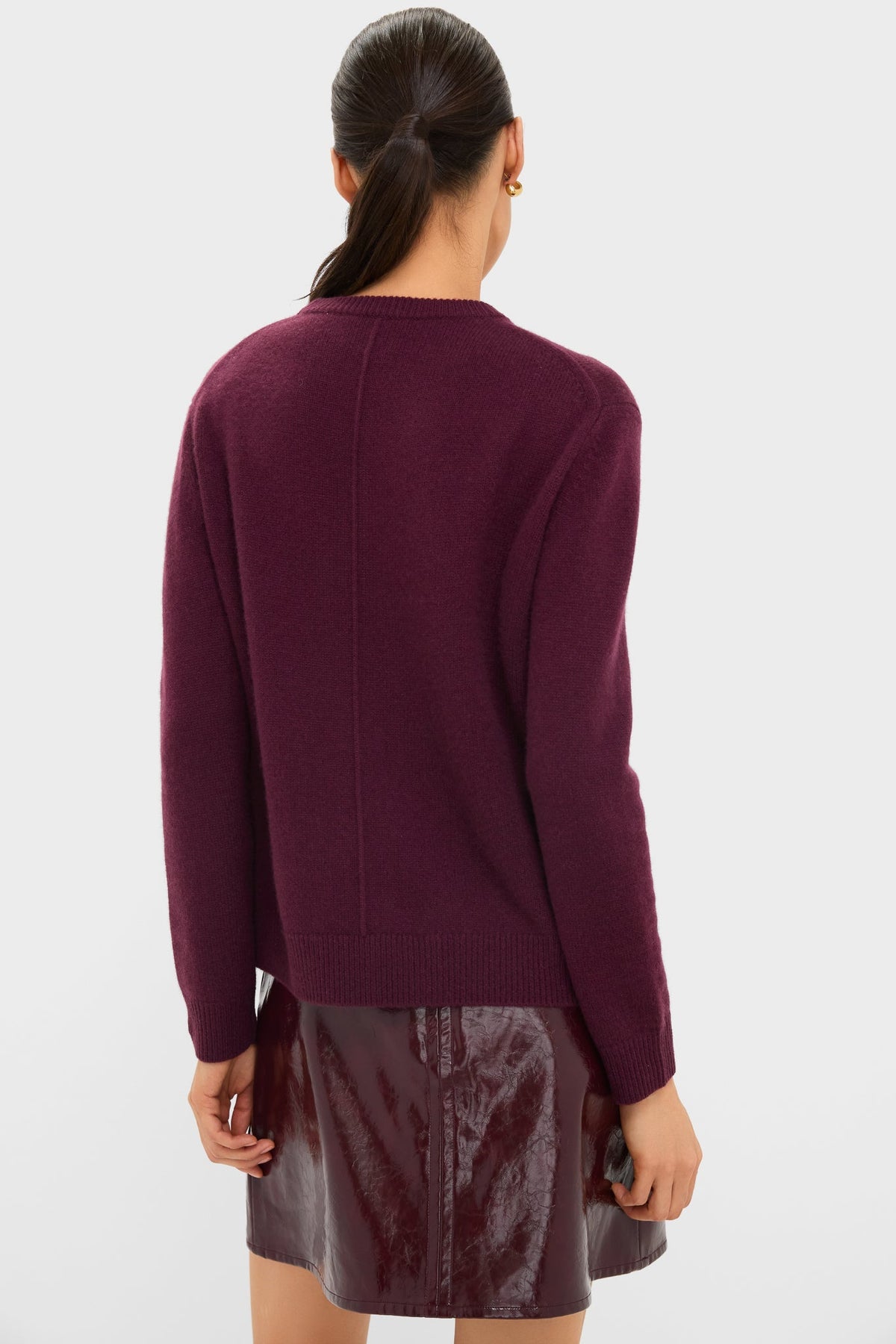 Winetasting Cashmere Bodie Boyfriend Crewneck