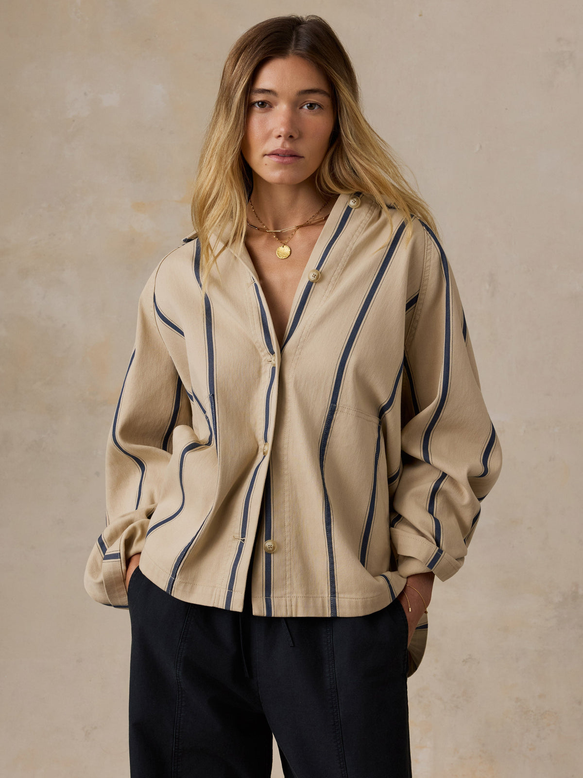 Tideweave Chore Jacket - Saddle Ridge Stripe