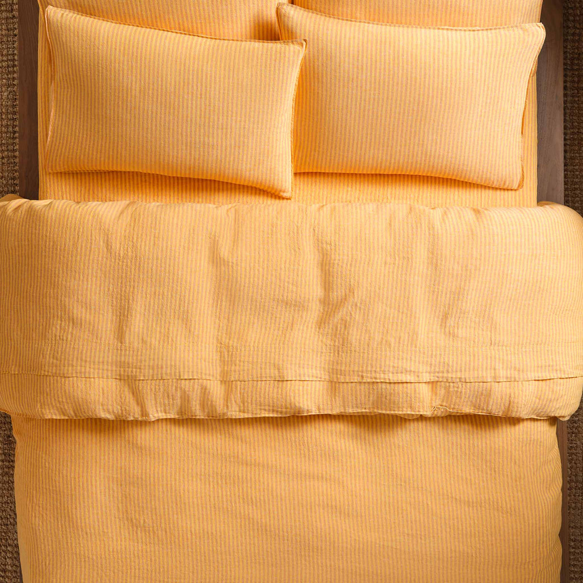 Washed European Linen Duvet Set Bundle