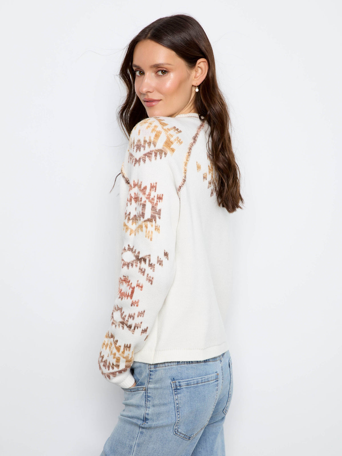 Reversible Raglan Sweater - Aztec