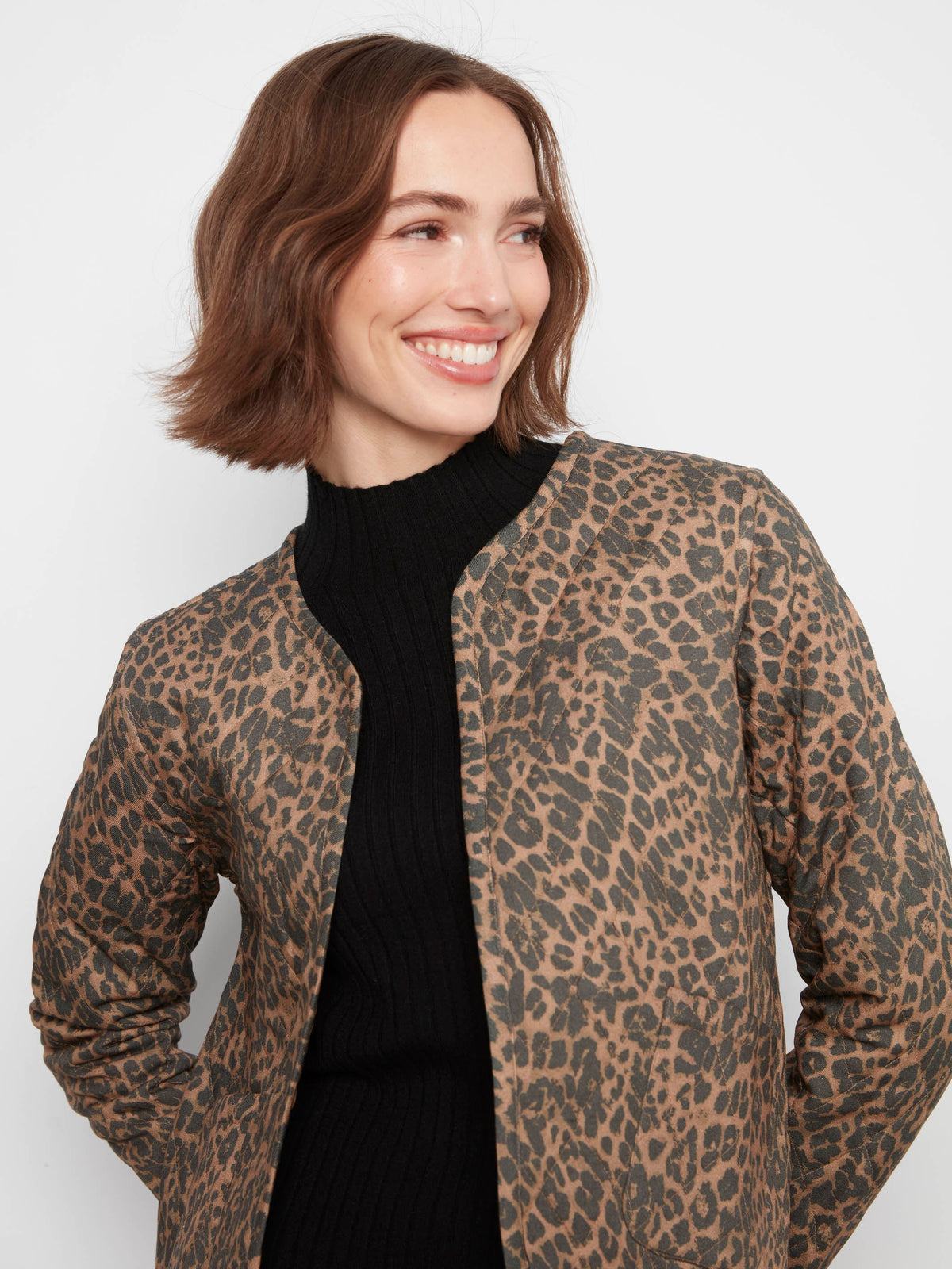 Reversible Animal Print Quilted Jacket - Imprint