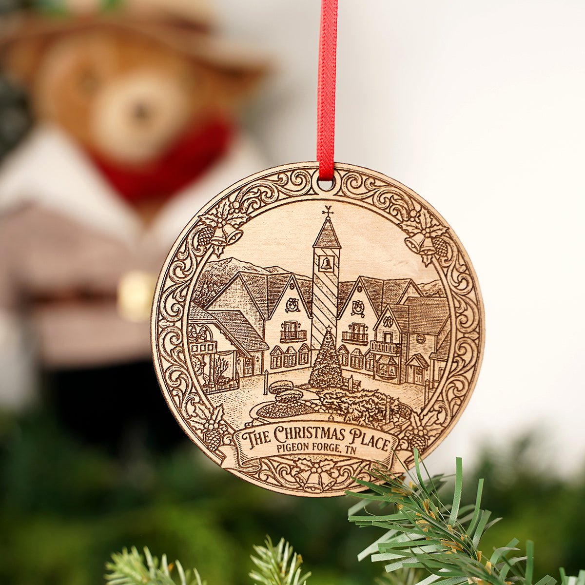 Christmas Place Wood Laser Etched Ornament