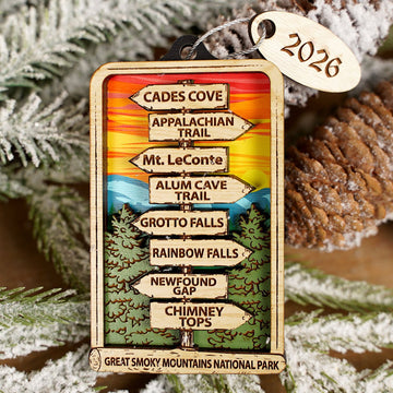GSMNP Direction Sign Ornament