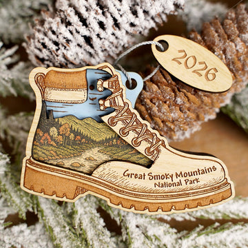 GSMNP Hiking Boot Scene Ornament