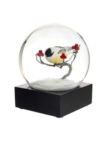 Chickadee Snow Globe