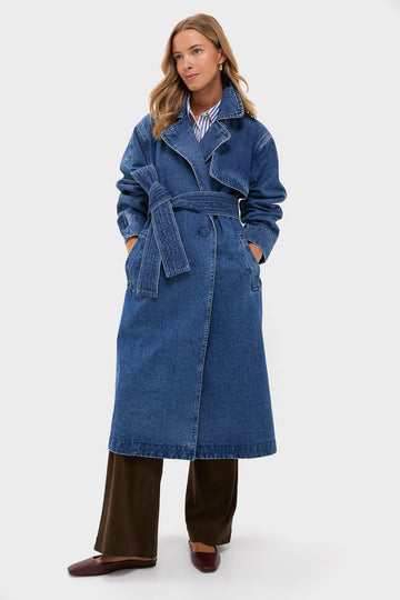 Denim Cillian Trench Coat
