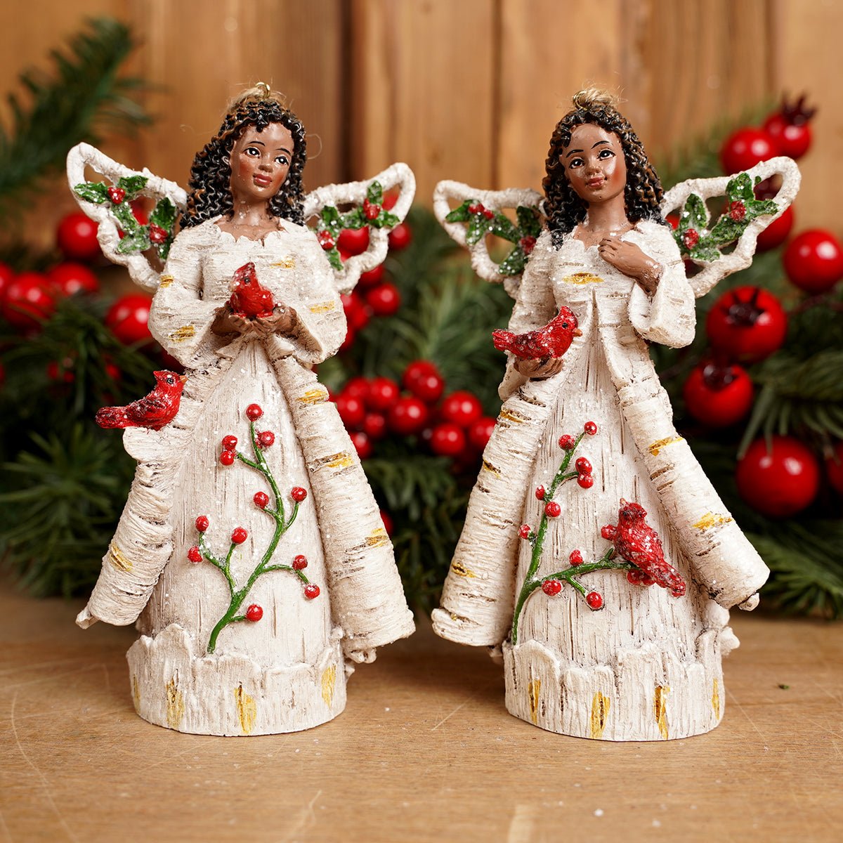 African American Birch Berry Angel