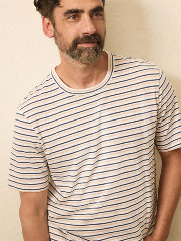 Sunwashed Regenerative Tee - Canyon Creek Stripe