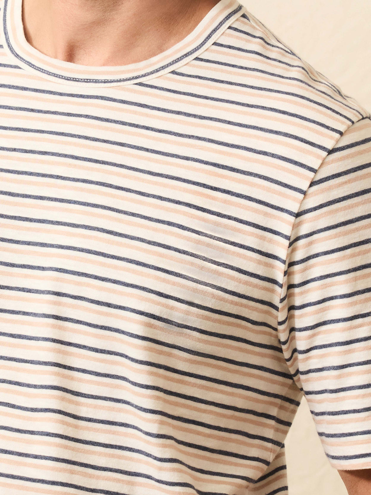Sunwashed Regenerative Tee - Canyon Creek Stripe