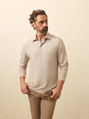 Long-Sleeve Movement Polo - Mountain Bark Feeder
