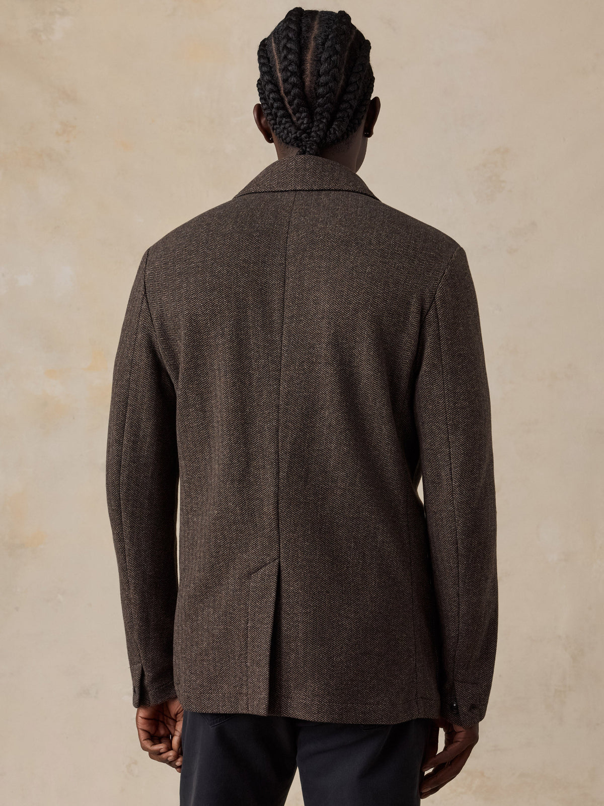 Inlet Knit Tweed Blazer - Woodland Herringbone