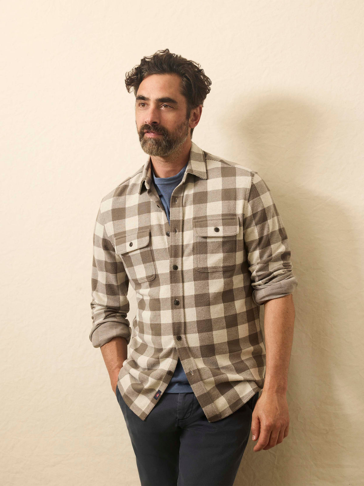 Legend Sweater Shirt - Brown Oat Buffalo