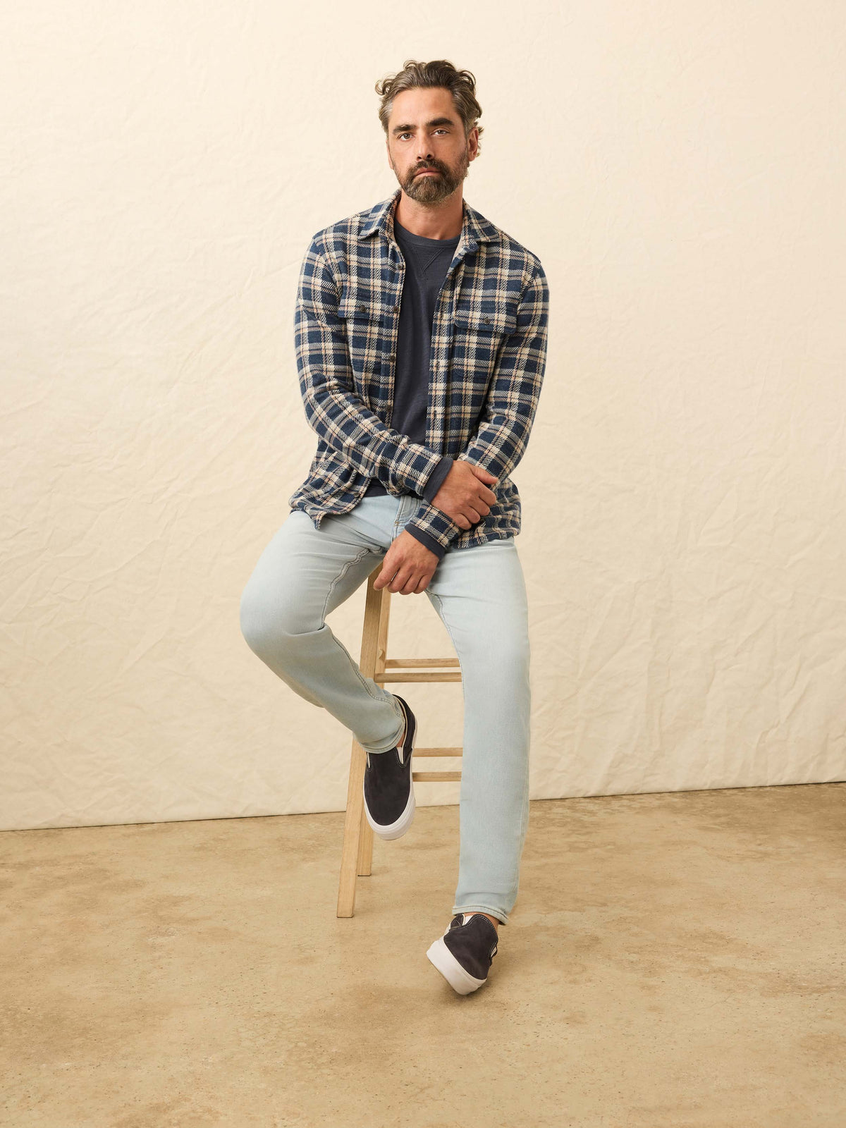 Legend Sweater Shirt - Golden Lake Plaid