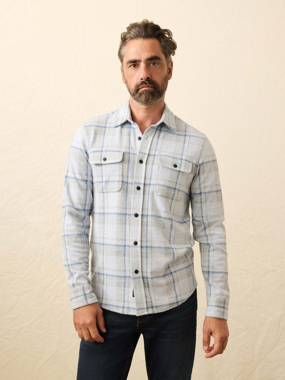 Legend Sweater Shirt - Maine Sky Plaid