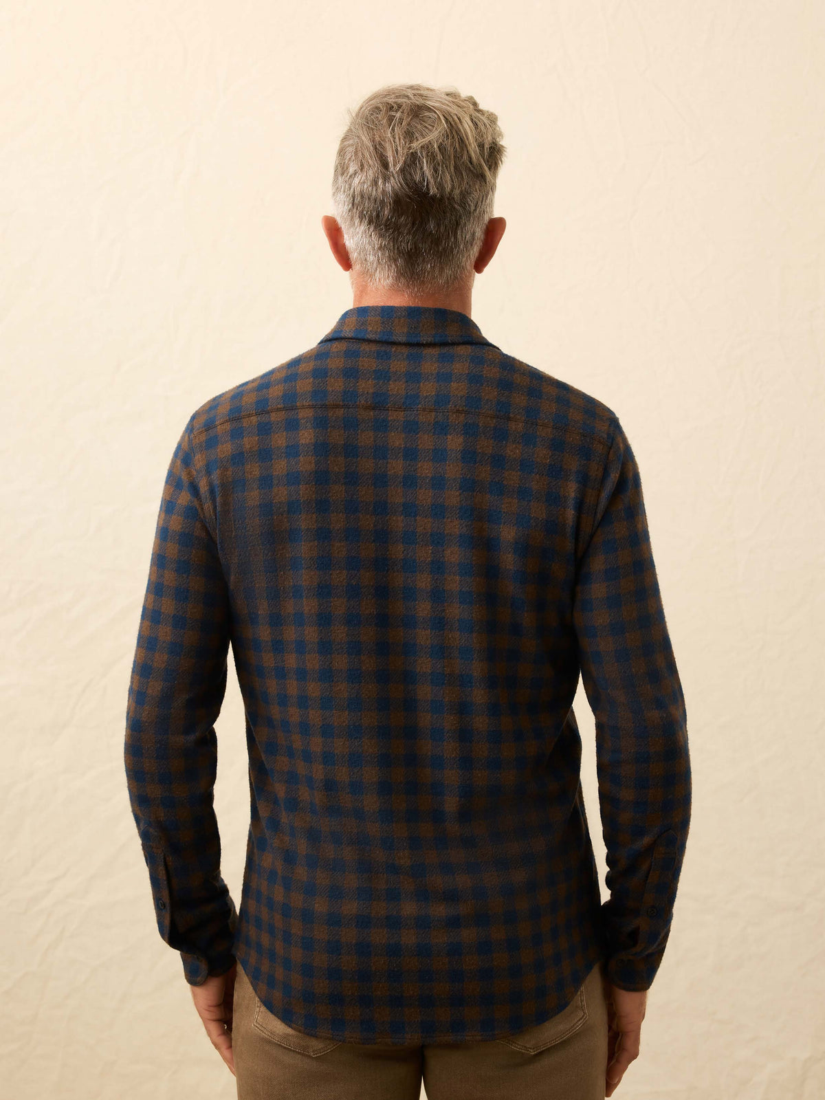 Legend Sweater Shirt - Navy Woodland Check