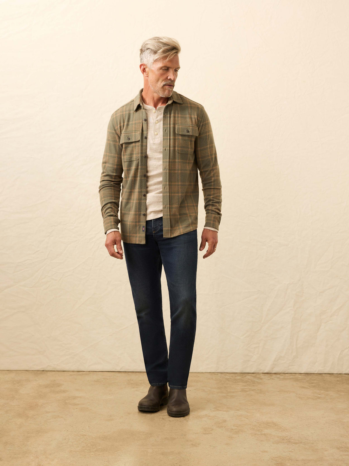 Legend Sweater Shirt - Woodland Olive Plaid