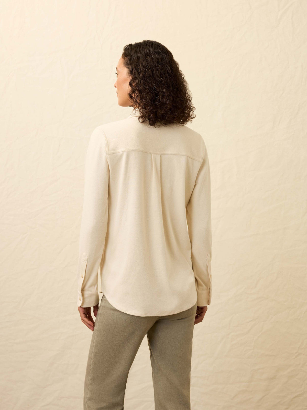 Legend Sweater Shirt - Light Oatmeal Twill
