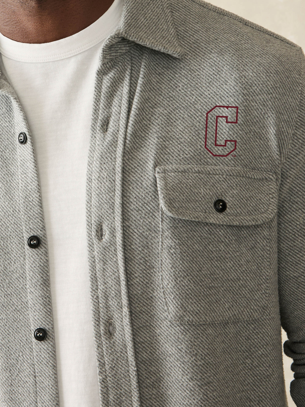 College of Charleston Legend Sweater Shirt - Fossil Grey Twill