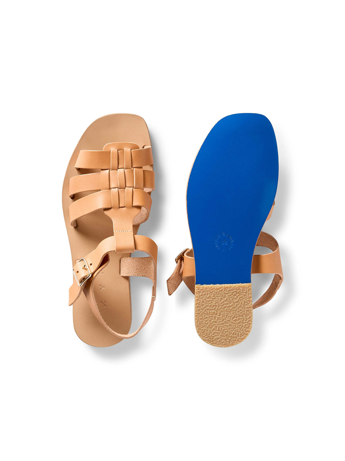 Kyma Kea Square Sandal - Natural
