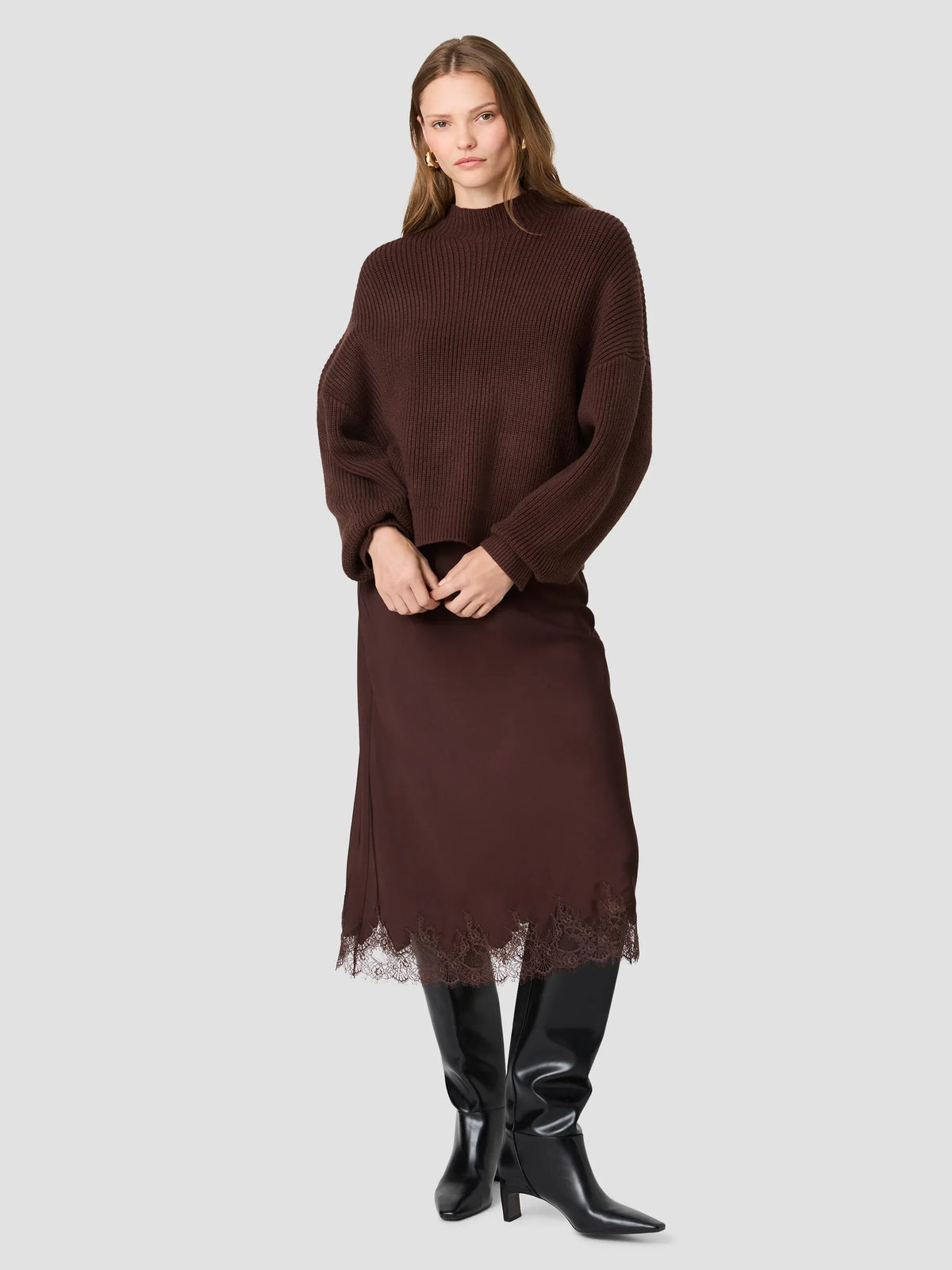 BABYSOFT MOCKNECK RIB PULLOVER