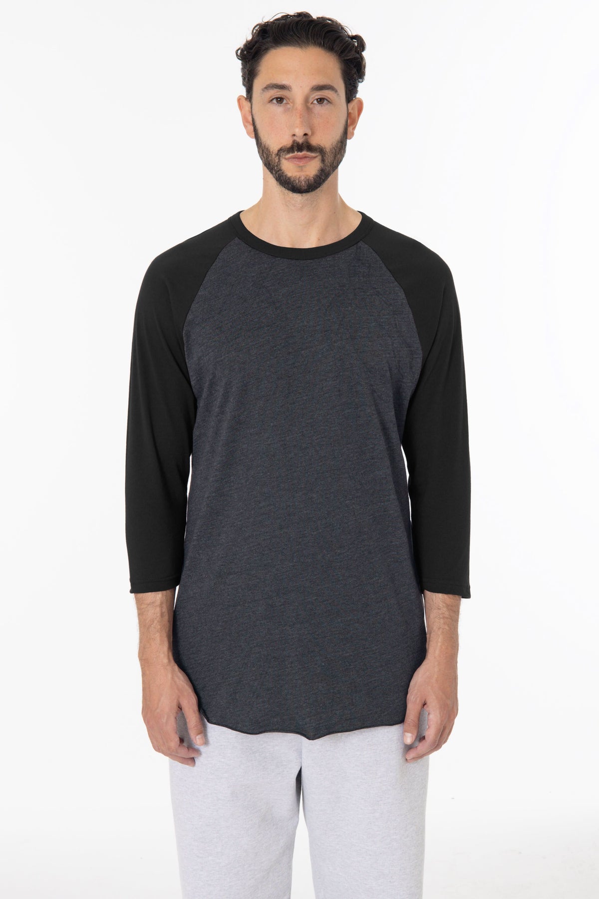 FF53 - 3/4 Sleeve Poly Cotton Raglan