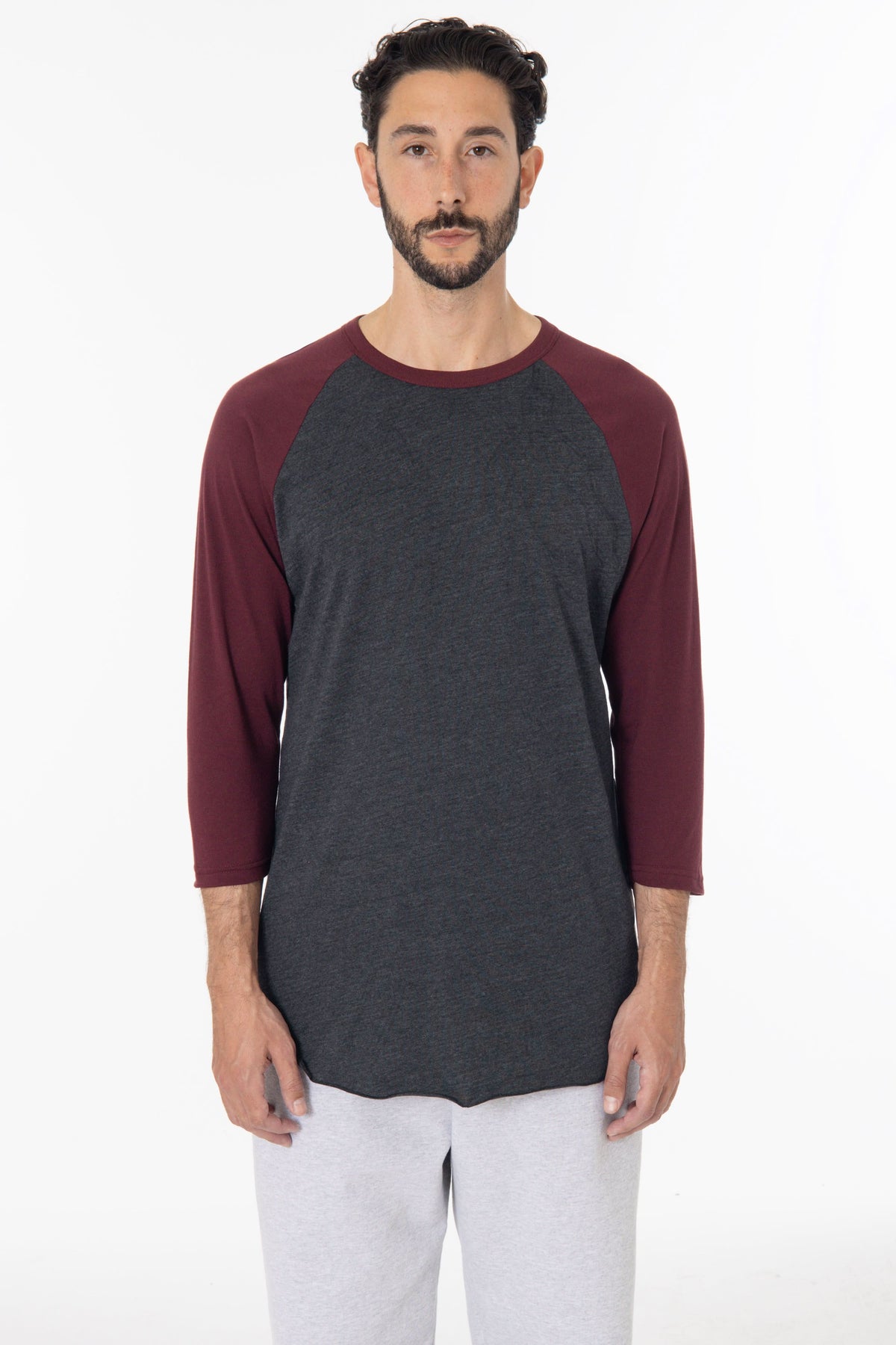 FF53 - 3/4 Sleeve Poly Cotton Raglan