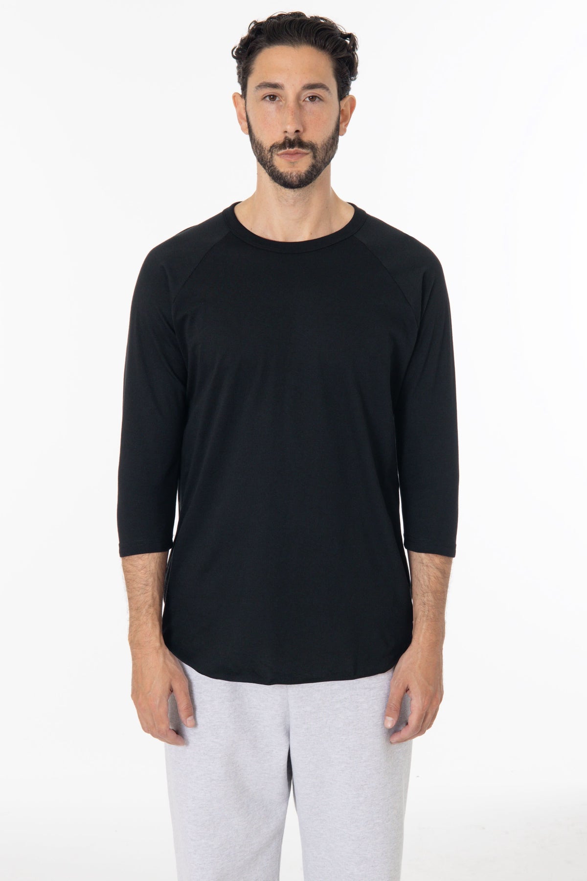 FF53 - 3/4 Sleeve Poly Cotton Raglan