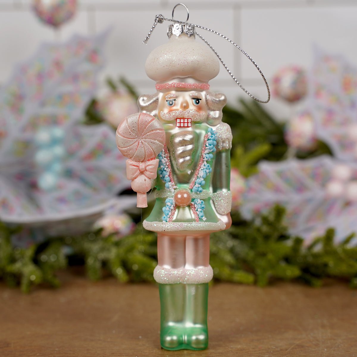 Pastel Nutcracker Christmas Ornament
