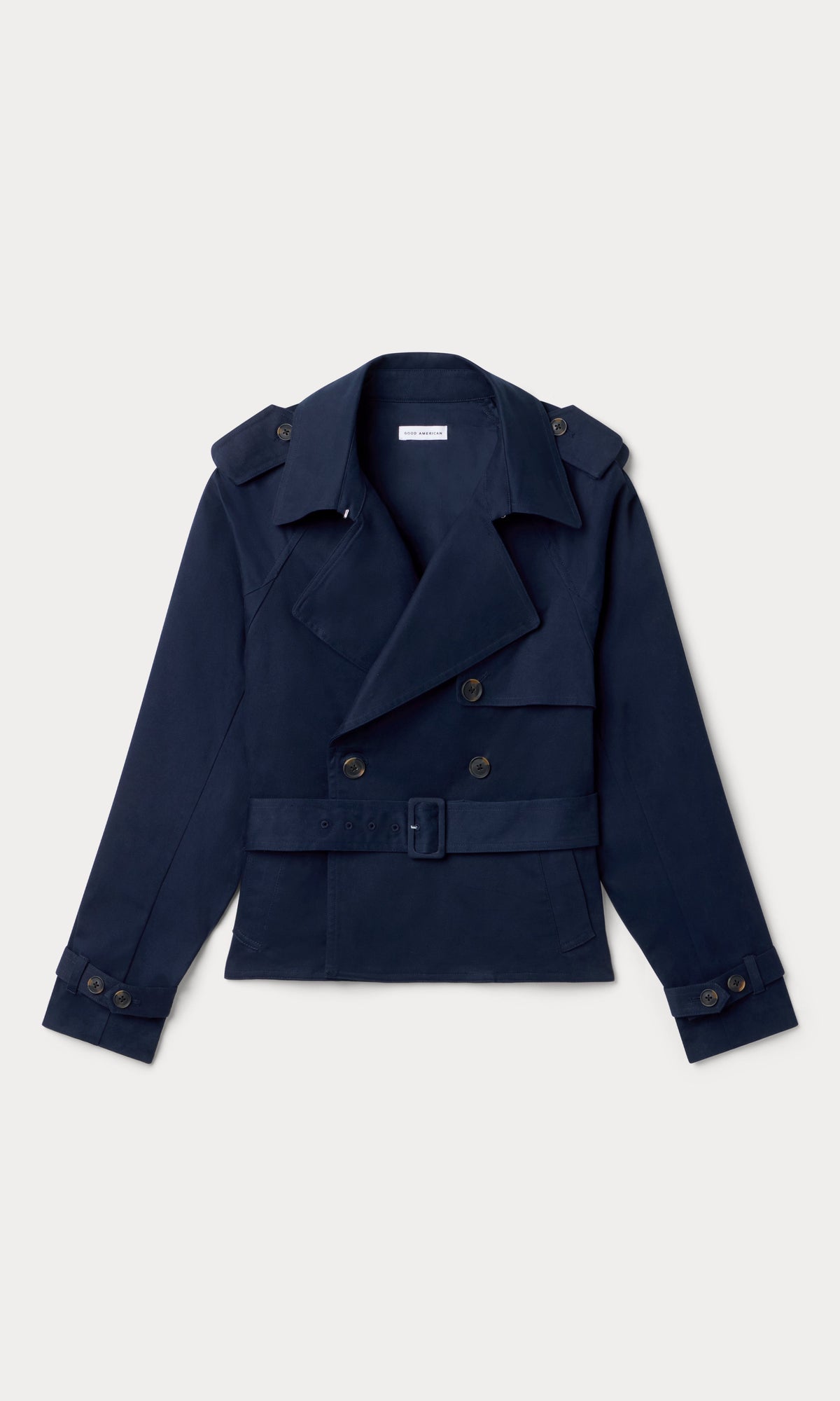 THE CROPPED TRENCH JACKET | NEW NAVY002