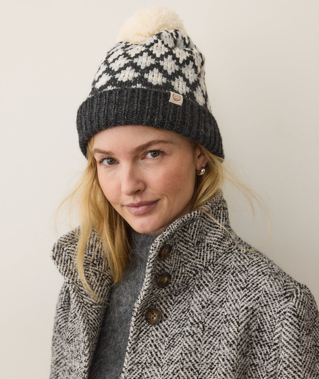Fair Isle Pom Beanie