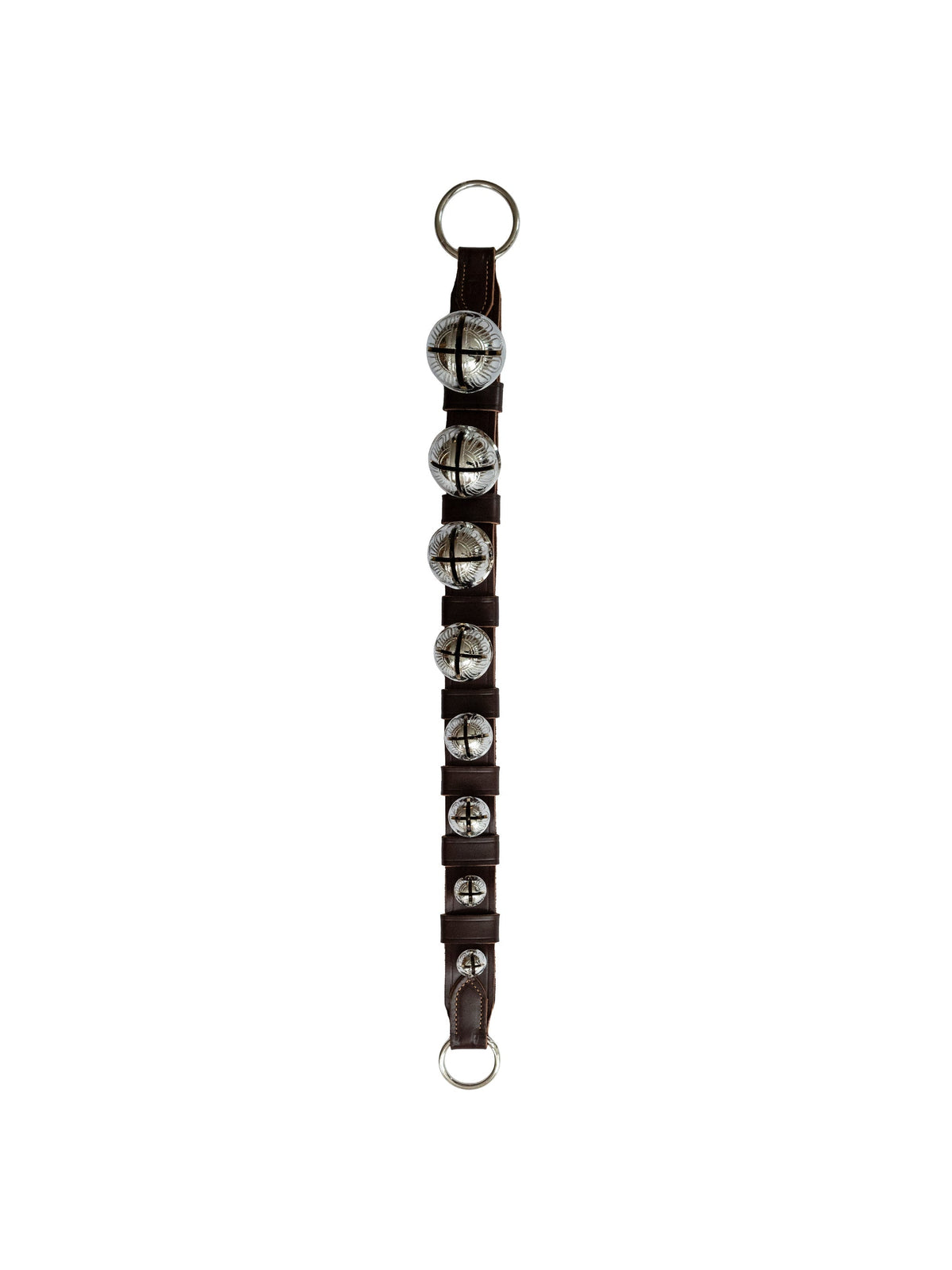 Heirloom Sleigh Bells with Brown Leather Straps