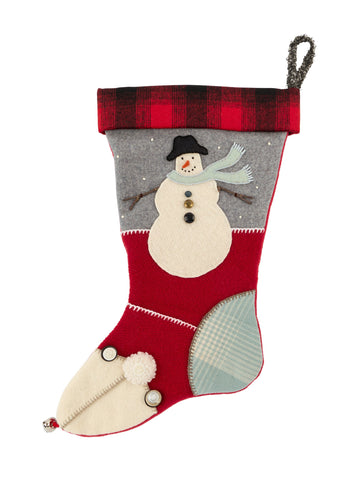 Heirloom Snowman Stocking