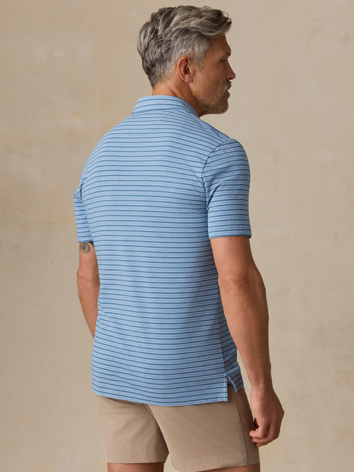 Short-Sleeve Movement Polo - Creek Falls Stripe