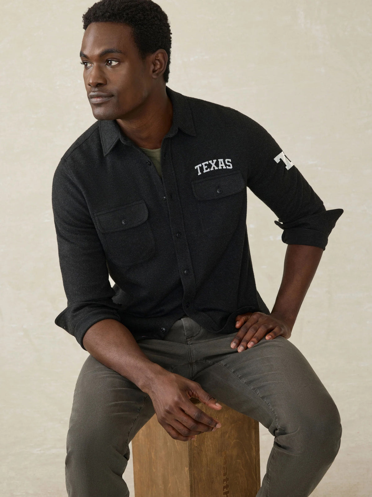University of Texas Legend Sweater Shirt - Heathered Black Twill