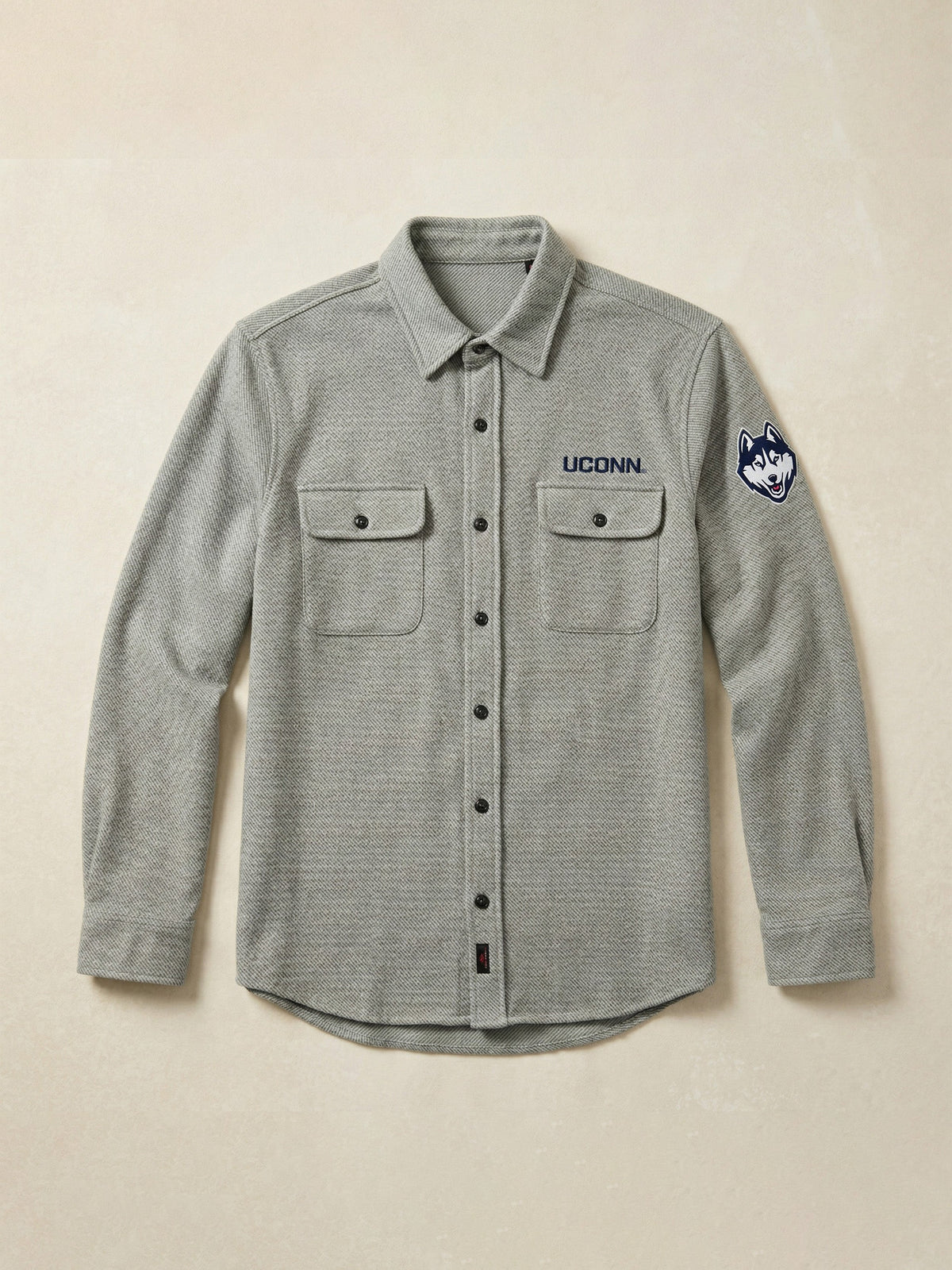 University Of Connecticut Legend Sweater Shirt - Fossil Grey Twill