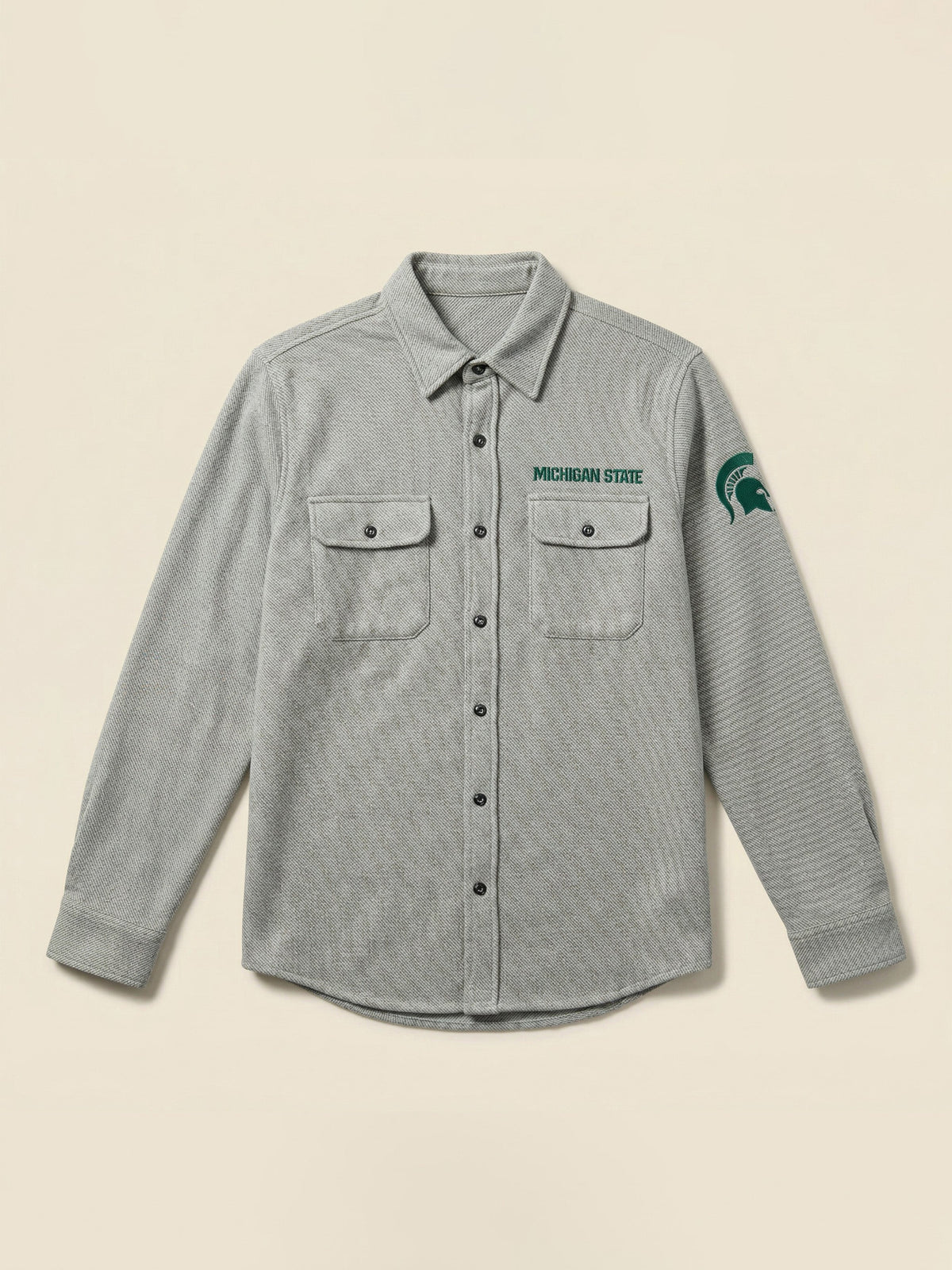 Michigan State Legend Sweater Shirt - Fossil Grey Twill