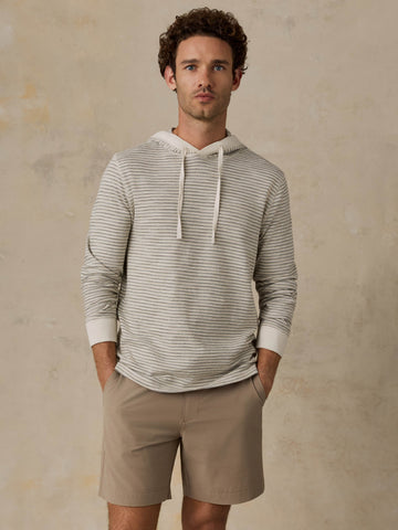 Sunwashed Organic Hoodie - Cedar Falls Stripe