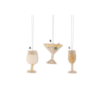 Beaded Cocktail Ornament