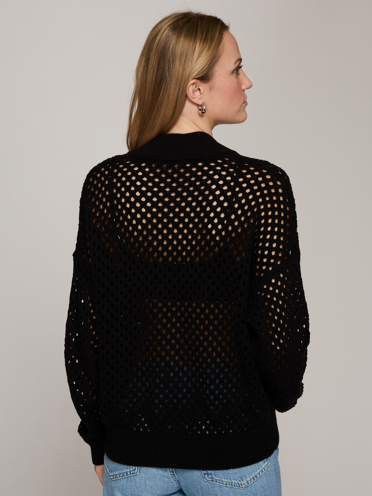 Mesh Bomber in Black