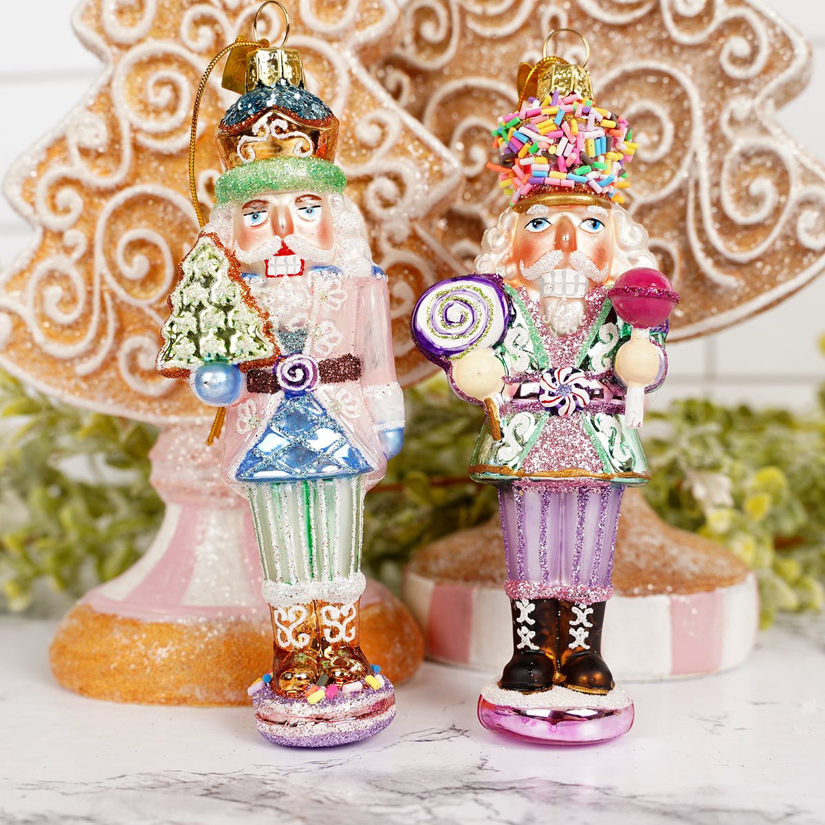 Noble Gems Glass Nutcracker Ornaments