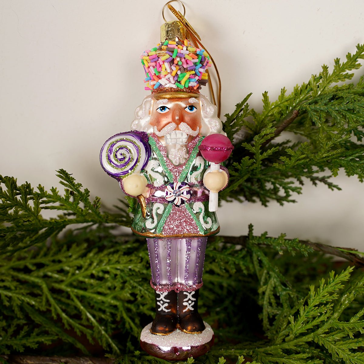 Noble Gems Glass Nutcracker Ornaments