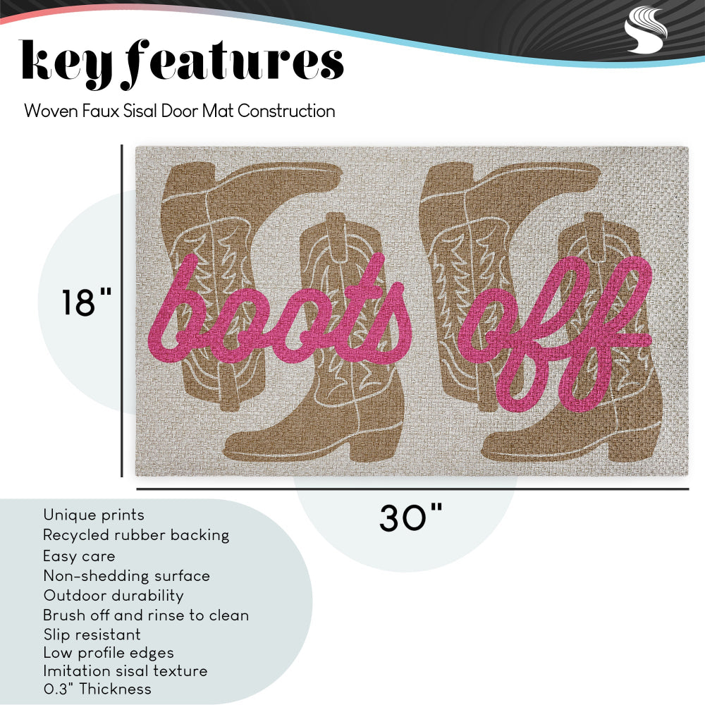 Andrea Jasid Grassi | Minimal Merry Christmas Faux Sisal Door Mat