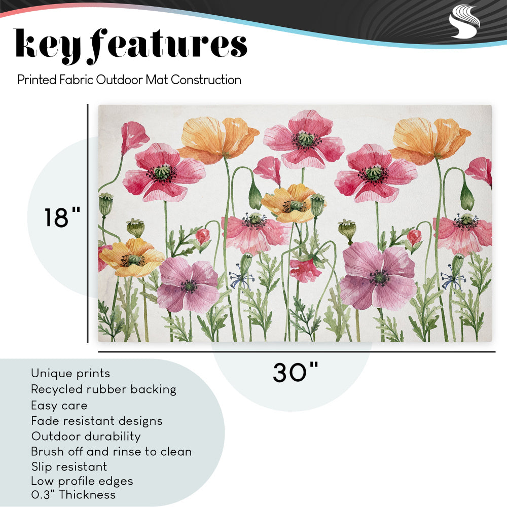 Arlington Prints | Cute Halloween Ghost & Kitten Non-Woven Door Mat
