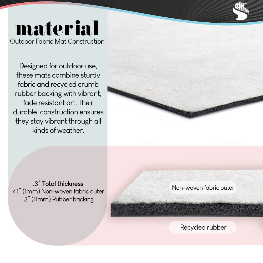 Petal Prints Design | Halloween Terror Trio Non-Woven Door Mat