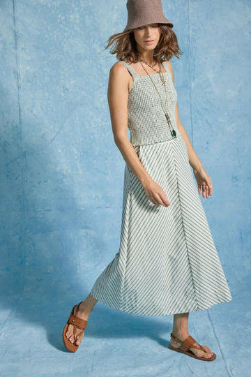 STRIPE MAXI SKIRT