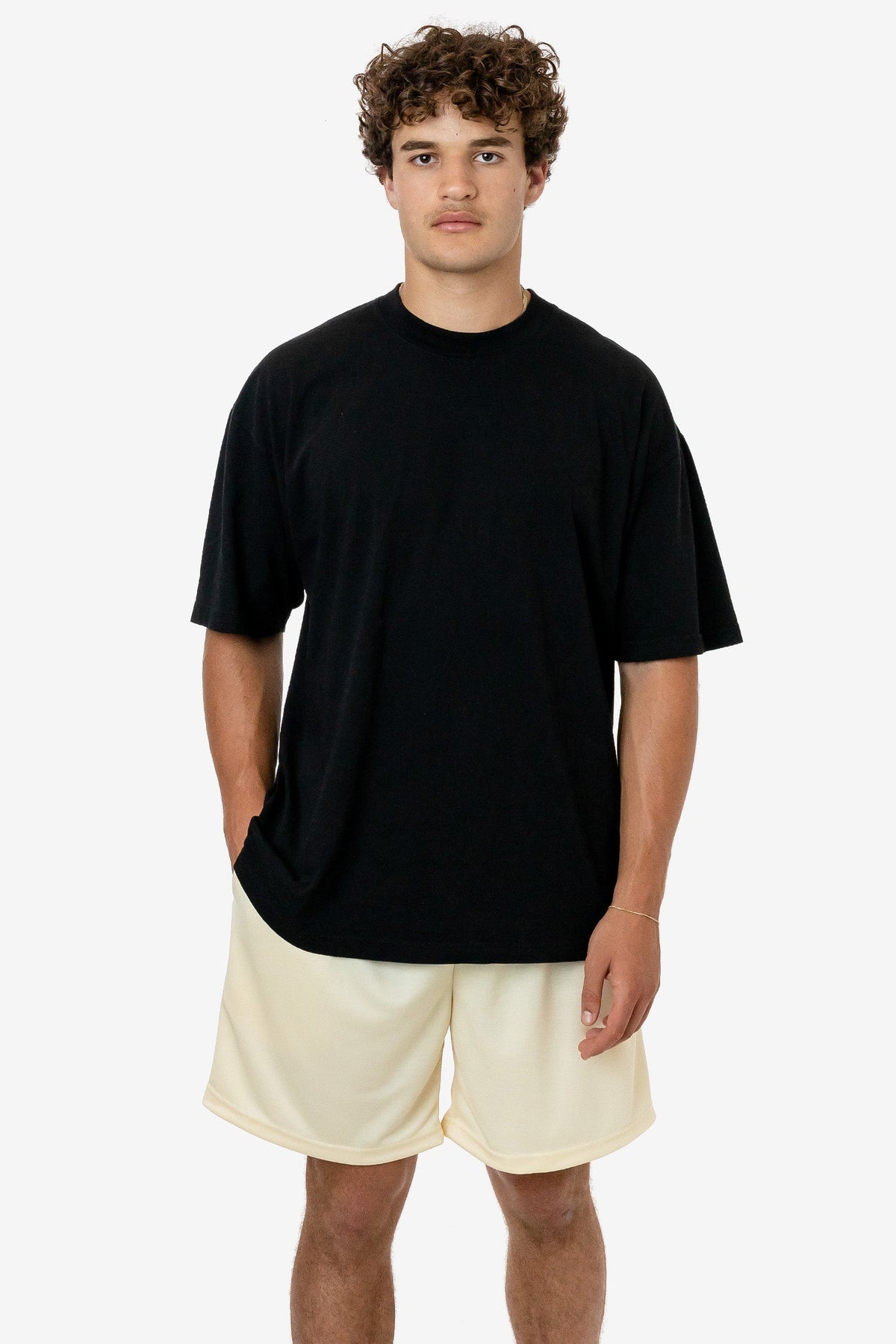 PPQ42 - Poly Pique Mesh Mid-Length Shorts